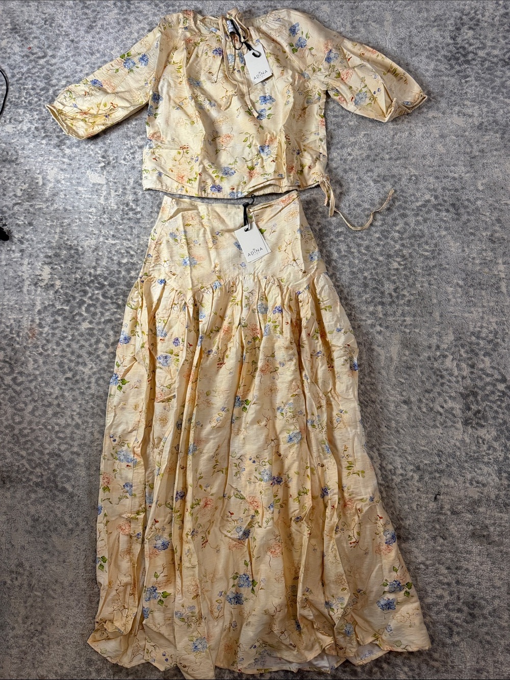 2 Peice Floral Set
